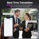 AI Translation Earbuds Real Time 144 Languages, 2026 Ultra-Light Multi-Language Translator Earbuds, Audifonos Traductores Ingls Espaol Translating Headphones for Meeting Learning Travel Business