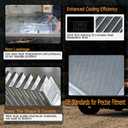 Ford 8N Radiator, 9N Tractor Radiator, Radiator Compatible with Ford 2N 8N 9N Tractor 8N8005, 3 Row Aluminum Core