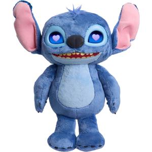 Disney Stitch Just Play Many Moods 14-inch Interactive Plush, 50+ Sounds & Effects, LCD Eyes, Inspired by Disney's New Live-Action Lilo & Stitch Movie, Toy for Fans, Girls, Boys, Kids 3+