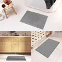 GRANNY SAYS Gray Bathroom Rugs, Absorbent Bath Mats for Bathroom, 24" x 16", Soft Chenille Bath Mat, Small Bath Rugs Non Slip Washable, Quick Dry, Thin, Rug for Tub and Shower (Grey)