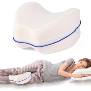 Knee Pillow for Side Sleepers for Back Pain, Leg Pillow for Side Sleepers, Memory Foam Cushion Knee Support Pillows, Pain Relief, Pregnancy Travel Pillow with Extra Washable Cover (One Size, White) Knee Pillow for Side Sleepers for Back Pain, Leg Pillow for Side Sleepers, Memory Foam Cushion Knee Support Pillows, Pain Relief, Pregnancy Travel Pillow with Extra Washable Cover (One Size, White)