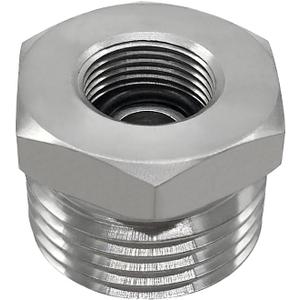 Beduan Stainless Steel 3/8 Compression Female Thread to 3/4 Male Garden Hose Threaded Adapter Hex Bushing