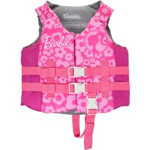 SwimWays Barbie Swim Trainer Life Jacket, US Coast Guard Approved Kids Swim Vest, Pool Floats & Life Jackets for Kids, 33-55 lbs