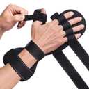 DrFinger Stroke Hand Brace Splint for Straightening Fingers with 5 Fingers Resting Support,Prevent Fingers Curling, Dupuytren's Contractures, Hand Spasms, Fit Right & Left, Men & Women -Black- M