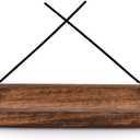 Kaizen Casa Incense Burner Stick Holder Ash Catcher Wooden Handmade Modern Gift Wood Home Decor Size (11" X 4" X 1")