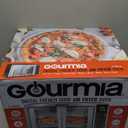 Gourmia French Door Air Fryer  25 Qt Large Capacity Convection Oven, Fryfroce 360, Digital Display with 17 Cooking Presets, Bake, Toast, Roast, Dehydrate, Fits 12 Pizza (Stainless Steel)