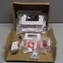 Wall Cable Concealer Kit, in Wall Cable Management Kit for TV, Recessed Outlet with Cable Management Box, in Wall Power Kit Hides TV Cords and Cables, Fits All Plugs, White