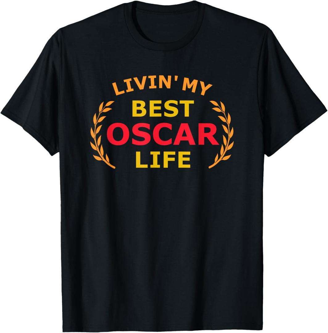 Oscar Name T-Shirt (Black, XXL)