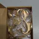 6 Pack Coat Hooks Wall Mount Heavy Duty Utility Retro Double Hooks for Hanging Coats,Hat, Towel, Key, Robe, Scarf, Bag, Cap (Gold)