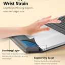 NTMY Laptop Stand for Desk with Wrist Support, Aluminum Computer Stand for Laptop,Ventilated Ergonomic Holder Mount Riser for MacBook Air/HP/Dell/Acer/Lenovo 10-17.3'' (Black)