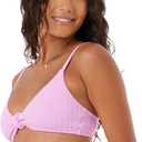 Roxy Women's Love Knot Bikini Top UPF 50+, Quick-Dry, Removable Pads, Swimsuit Top, Surf & Beachwear (Pink), XS
