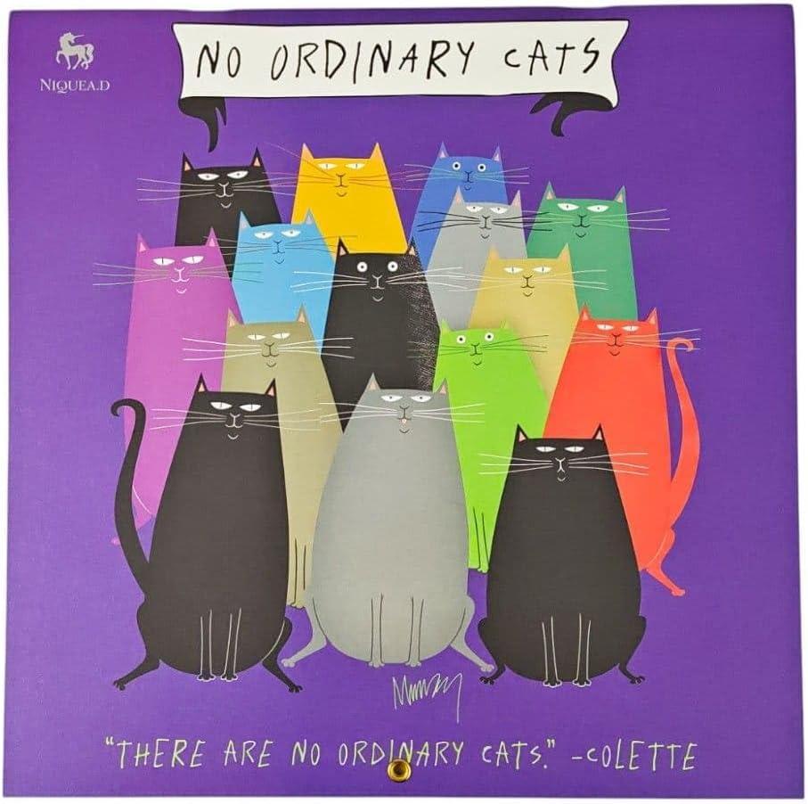 NIQUEA.D, No Ordinary Cats by Leslie Moak Murray 2026 Wall Calendar
