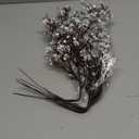 JAKY-Global Babys Breath Fabric Cloth Artificial Flowers 6 Bundle European Fake Silk Plants Decor Wedding Party Decoration Bouquets Real Touch DIY Home Garden (Silver 6pcs)