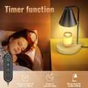 Metal Candle Warmer and Melter, Dimmable with 2 Bulbs, Home Decor and Gift for Christmas, Wedding