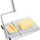 Cheese Cutters, Wire Cheese Slicers for Block Cheese Handheld Cheese Cutters for Block Cheeses, Butter Slicer Cheeses Making Supplies Vegetable Cutter with Stainless Steel Blade for Bread Butter
