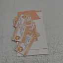 Teling 51 Pieces Diaper Raffle Tickets with Card Box Baby Shower Decorations Baby Shower Holder Box for Girl Boy Diaper Raffle Party(Pumpkin)