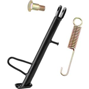 Mokuo Dirt Bike Stand,Motorcycle Kickstand, Scooter Mopeds Side Stand in Iron Material Compatible with Most Dirt Pit Bike Scooter Mini Bike, Height of 21cm Above Ground (Total Length:24cm)