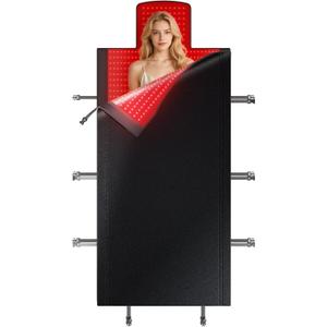 FSA, HSA Eligible, 81" × 34" Red Light Therapy Mat for Full Body Relief, 2720 LEDs, 660nm & 850nm, Extra-Large Therapy Blanket, Dual-Wavelength LEDs, 3 Modes, 5 Intensity Levels, Timer