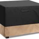 Stanbroil 42-Inch Square Fire Pit Cover, Waterproof Patio Cover for Outdoor Fire Pit Table, Fire Bowl, Patio Furniture, Waterproof, Black