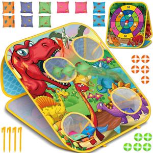 Bean Bag Toss Game for Kids - Cornhole Board Outdoor Toys for Toddlers -Party Activities Carnival Outside Yard Backyard Beach Lawn Games Toy for Kid Boys Girls Age 3 4 5 6 7 8 Year Old Birthday Gifts