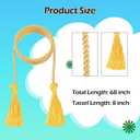 D DODOU Unisex Adult Matte Graduation Cap and Gown Set with Honor Cord Gold Stoles for College School Bachelor Graduates (Emerald Green, 45)