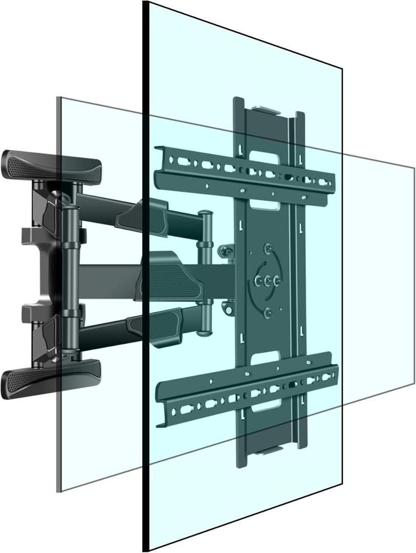 65 inch Vertical and Horizontal Rotating TV Wall Mount for 37-70 inch LED LCD Screen Full Arm Bracket, Swivel Tilt Stand, Max VESA 400400mm Weight up to 83lbs DY3770