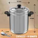 KSJONE 8 Liter Large Stainless Steel Idli Cooker with Whistle Indicator, Food Grade 8 Idli Plates For Cooker, Electric Pot, Insta Pot - 8 Idli Plates & 1 Mini Idly Plates, Makes 32 Idlis