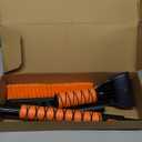 Extendable Snow Brush and Ice Scraper for Car, 30"-35"-39" Adjustable Long Handle & 4.3" Ice Chipper, 360 Pivoting Brush Head & Comfortable Antiskid Grip