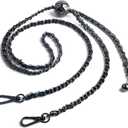 Thin Purse Chain Strap Adjustable - Replacement for Small Shoulder Crossbody Bag, 51 Inches Long Black