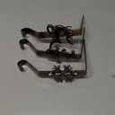 URATOT Pack of 3 Christmas Stocking Holders Mantel Stocking Hangers Decorative Stocking Clips for Christmas Decoration, Red Bronze