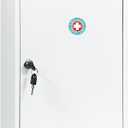 Royxen Medicine Cabinet with Lock, Locking Cabinet for Medication, Medicine Cabinet with Keys, Wooden