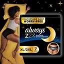 Always ZZZ Overnight Disposable Period Underwear for Women Small/Medium, 360 Coverage for Worry-Free Nights, 14 Count (2 Packs of 7)
