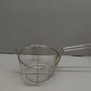 7 Inch Stainless Steel Fryer Basket | Replacement Accessory Round Wire Deep Fryer Basket with Foldable Handle - Durable & Easy Cleaning Frying Tool for Restaurants, Home Kitchens