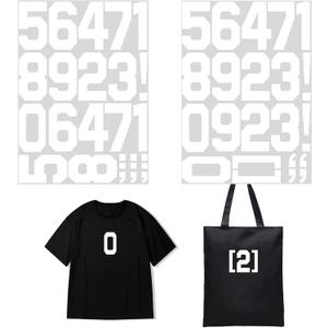 3 Inch 3sets 1-10 Number Iron On Heat Transfer Fabric Vinyl DIY for Sport Jerseys T Shirts Clothes Slogan Printing Crafts Decoration (3IN Number - White)