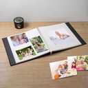Large Photo Album Self Adhesive Scrapbook Album for 46 57 810 Pictures DIY Magnetic Linen Cover Album 40 Pages for Family Wedding Gifts with Metal Pen and Plastic