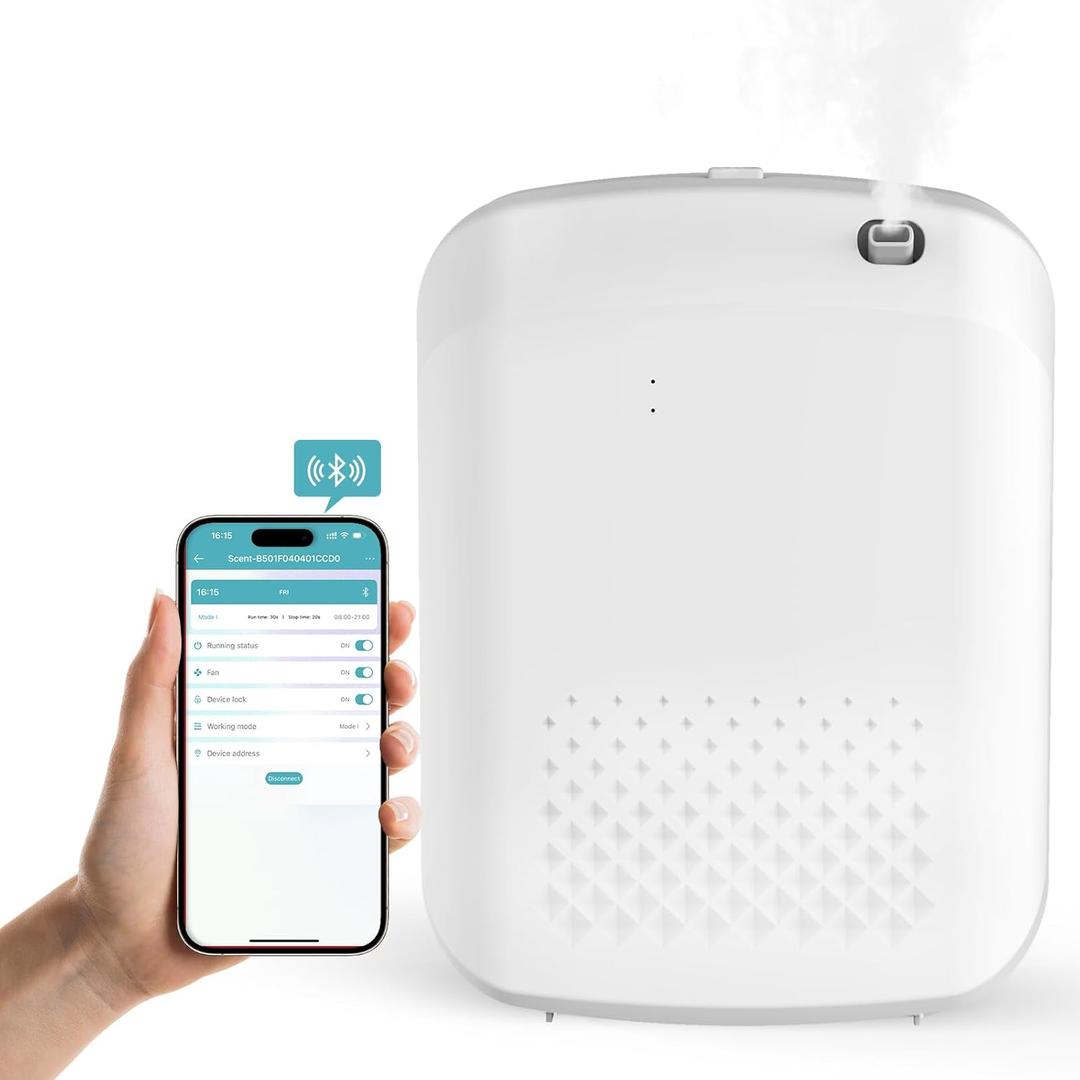 Scent Air Machine for Home, Yofuly Smart Hotel Collection Diffuser with Cold Air Technology, 400Ml Waterless Electric Oil Diffusers for Large Room, Spa, Office, 1500 Sq. Ft Coverage
