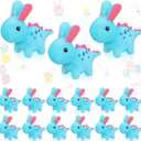 12 Pcs Easter Dinosaur Stuffed Animal Plush Bulk for Kids 6 Style 4.7'' Mini Dinosaur Stuffed Animal Plush Samll Fluffy Toys for Easter Egg Hunt Favor Basket Filler Hunt Game Supply