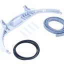Dryer Bearing Kit WE49X20697 Replacement for GE WE3M26 Top Front Drum Bearing, WE9M30(WE09X20441) Drive Belt, WE12M29 Bearing Slides, WE1M1067 WE1M504 Glide Slides