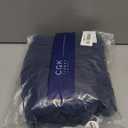 Wrap Around Dust Ruffle Bed Skirt - Navy Blue - for Queen Size Beds with 15 Inch Drop - Elastic Strap - Adjustable Pleated Bedskirt with Brushed Fabric and Wrinkle Free - for Women, Men, Kids & Teens