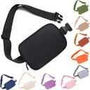 Belt bag Fanny pack crossbody bags for women Everywhere Belt Bag (Black), 8 X 2 X 5.5 Inches