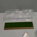 Golf Ball Display Case for 5 Golf Balls Holder Display Walnut Wood Base Acrylic Hole in One Golf Ball Case Display Uv Protection Golfball Stand Rack,Golf Office Decor Gifts for Men