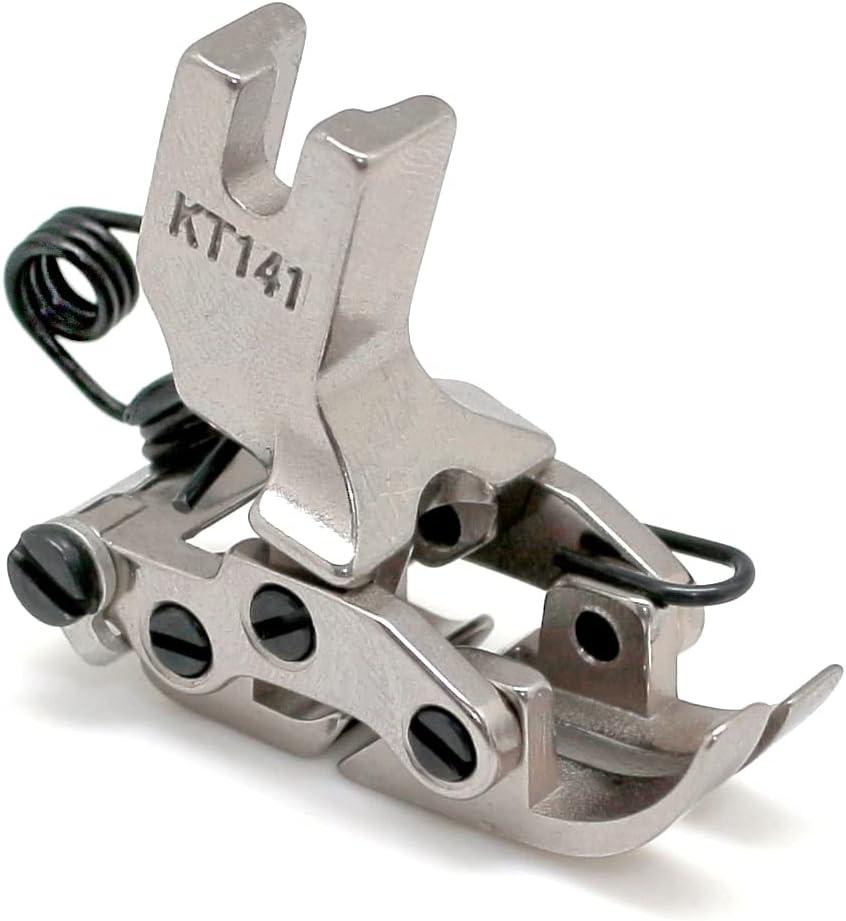 Flat Car Front & Rear Interactive Tank Presser Foot #KT141 Compatible with Sewing Machine JUKI DDL-5550 DDL-8700 Brother DB2-B745 DB2-B755