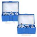 16PCS 2000g Calibration Weight, M2 High Precision Scale Calibration Weight Kit Set 10g, 20g, 50g, 100g, 200g, 500g, Chrome Finish Calibration Weight with Storage Case and Tweezers