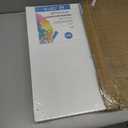 GOTIDEAL Stretched Canvas, 16x20 Inch Set of 5, Primed White - 100% Cotton Artist Canvas Boards for Painting, Acrylic Pouring, Oil Paint Dry & Wet Art Media