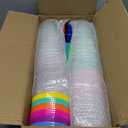 30 Pack Color Changing Cups, 24 oz Reusable Plastic Tumblers with Lids and Straws, Bulk Cold Drinking Cups for Iced Coffee, Smoothies, Birthday Party, Travel, Kids and Adults