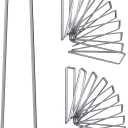 12 Inch Galvanized Garden Landscape Staples Stakes, 25 50 100 PCS Anti-Rust Garden Staples U-Shaped Landscape Pins for Secure Lawn Fabric (25, 12 Inch)