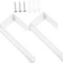 GLEAVI 2pcs Wall Mounted Baseball Cap Rack Hat Organizer for Efficient Storage Space Saving Design for Caps Handbags and Keys Easy Installation Shaped Holder (White)