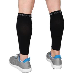 Run Forever Calf Compression Sleeves for Men and Women - Leg Compression Sleeve - Footless Compression Socks for runners