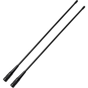 TWAYRDIO 144/430MHz Dual Band Flexible Whip Antenna, SMA Male, 14-Inch, for YAESU VERTAX TYT PUXING WOUXUN 2M/70CM Walkie Talkies VHF UHF Handheld Radios, Pack of 2