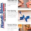 HS116100RD Plastic Construction Shims/Spacers, 100 Pack, 1/16-Inch, Red